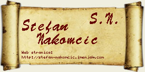 Stefan Nakomčić vizit kartica